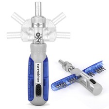 14 in 1 Ratchet Screwdriver Set Multi Bit Screwdriver with 14 Magnetic Bits in