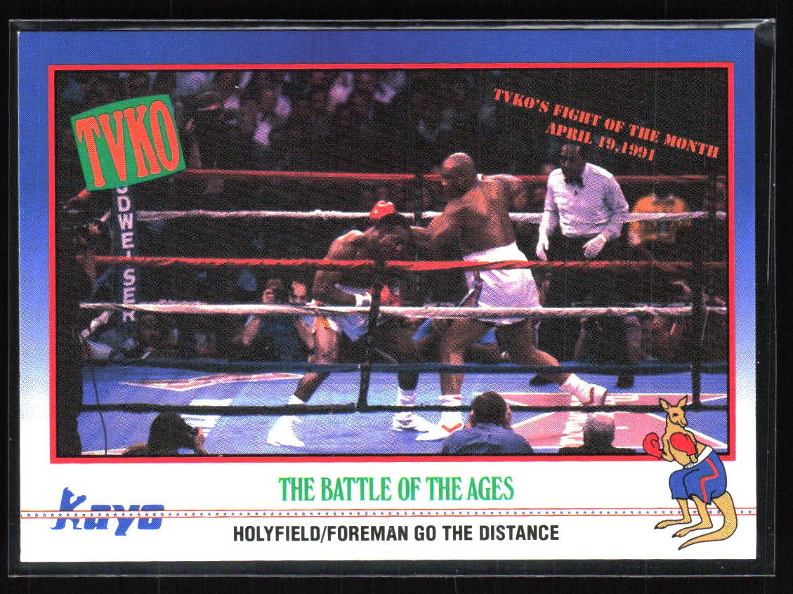 1991 Kayo #211 Evander Holyfield / George Foreman