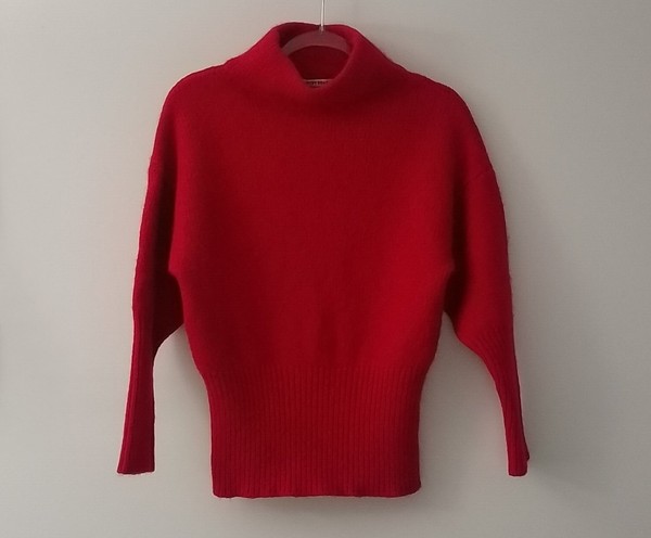 Country Road Womens Red Wool Mohair Blend Long Sleeve Jumper Size S