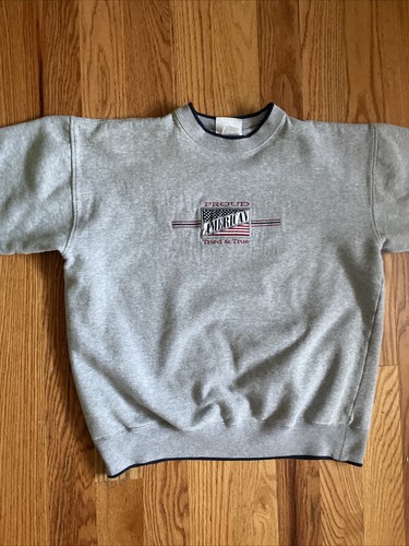Vintage Proud American Tried And True Crewneck Sweatshirt XL
