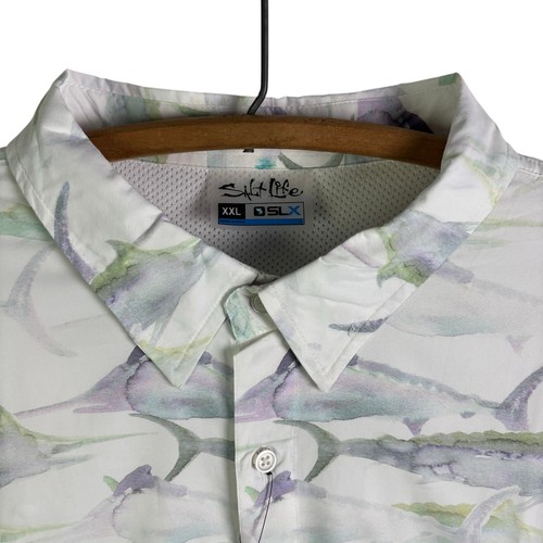 NWT SALT LIFE Six Vented SLX Performance Short Sleeve Men’s Top Size XXL - Picture 5 of 12