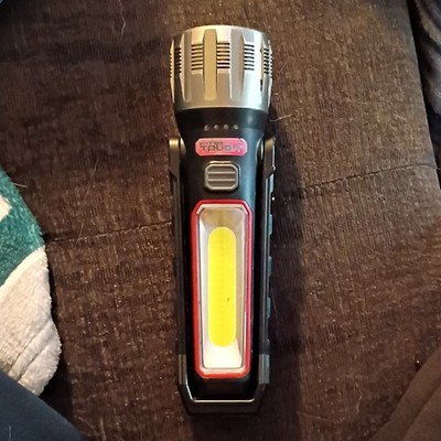 HYPER Tough 500 Lumen LED USB Rechargeable Cordless Worklight, Black/Red