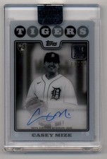 2021 Topps Clearly Authentic 70 Years Autographs Black White Casey Mize RC 11/70