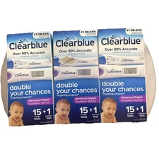 3  Clearblue Advanced Digital Ovulation Test Kit (15+1) EXP:  2027
