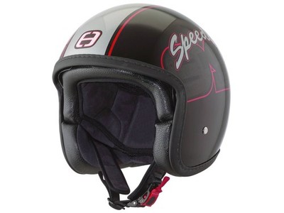 Helm Speeds Jet Danger Cult Graphic schwarz / silber glänzend Größe S (55-56cm)