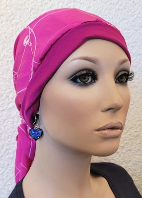 Kopftuchmütze Chemomütze Chemo Mütze Turban sehr leicht Kopftuch Cabrio Maya NEU - Bild 1 von 4