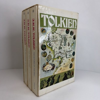 LORD OF THE RINGS TRILOGY Tolkien PAPERBACK Box Set 1975(?) Ballantine Books NEW
