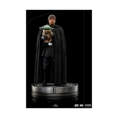 Star Wars Sammlerstatuen Iron Studios Luke Skywalker Und Grogu (1/10) Neu