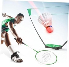 Portable Badminton Net Set with Storage Base, Rackets and Shuttlecocks Combo