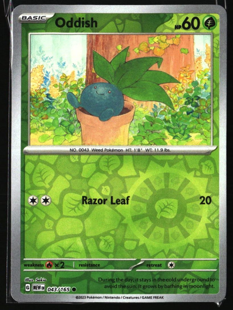 Oddish 2023 Pokemon #043/165  Holo