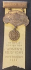 WRC - 1939 PITTSBURGH PA - National Convention Badge- FORT PITT/S & S MEMORIAL