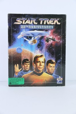 Star Trek 25th Anniversary PC Big Box Complete Interplay DOS Adventure