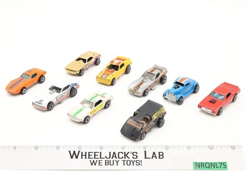 Lot of 9 Hot Wheels Black Walls 1980s Mattel Vintage