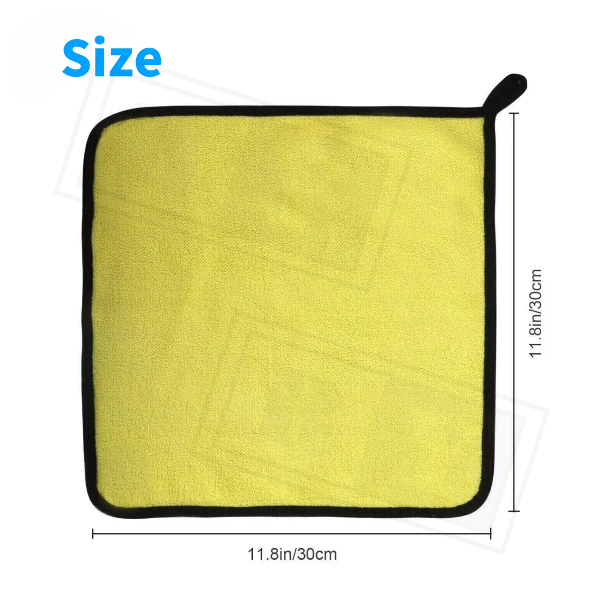 Yellow Weaves icrofiber Car Cleaning Cloth Extra Large (35x75 cs
