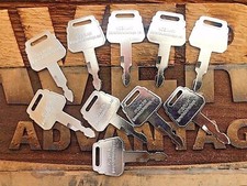10 keys for Kobelco-Kawasaki Excavator Heavy Equipment Fits Many Models K250