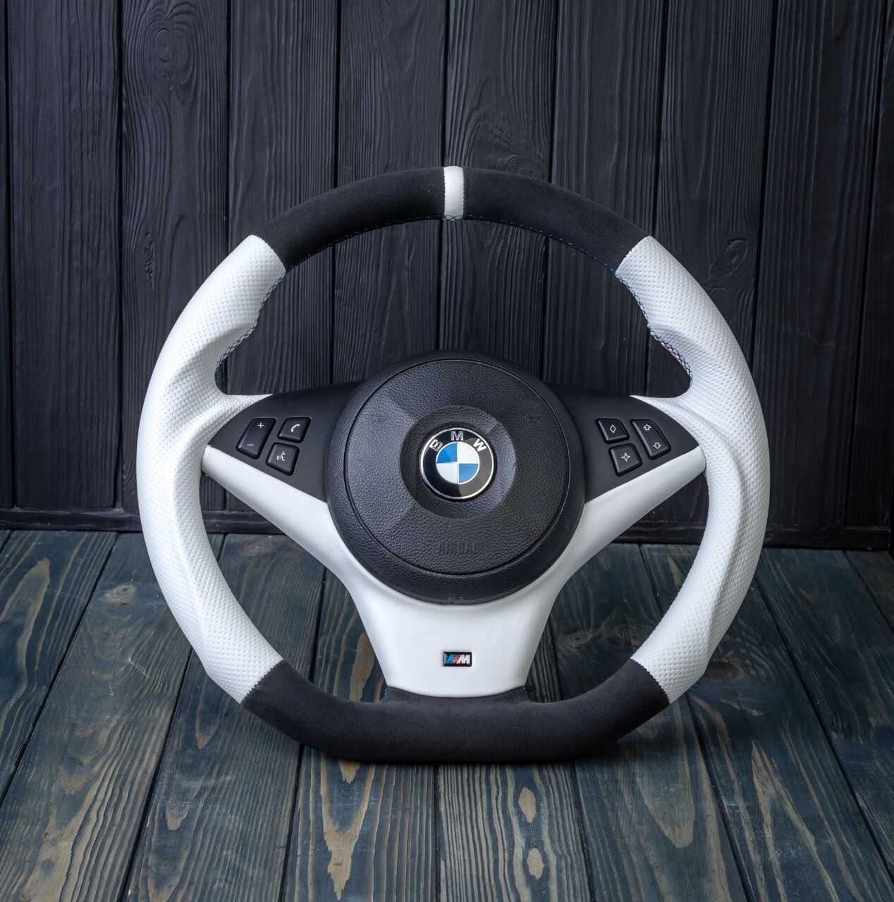 CUSTOM BMW E60 M5 E63 E64 M6 Performance Alcantara Steering Wheel Suede