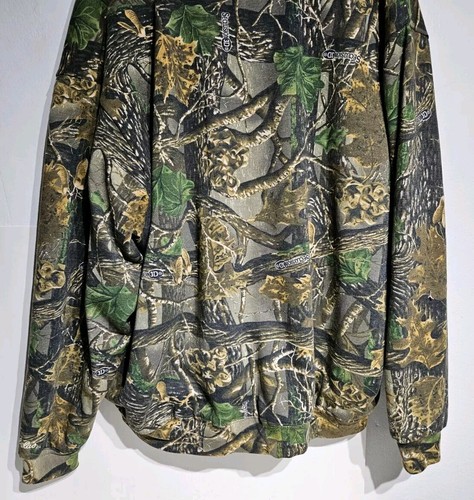 Cabelas Fleece Lined Berber Seclusion 3D Camo Men's 2XL Hooded Sweatshirt ☆ New - Picture 7 of 11