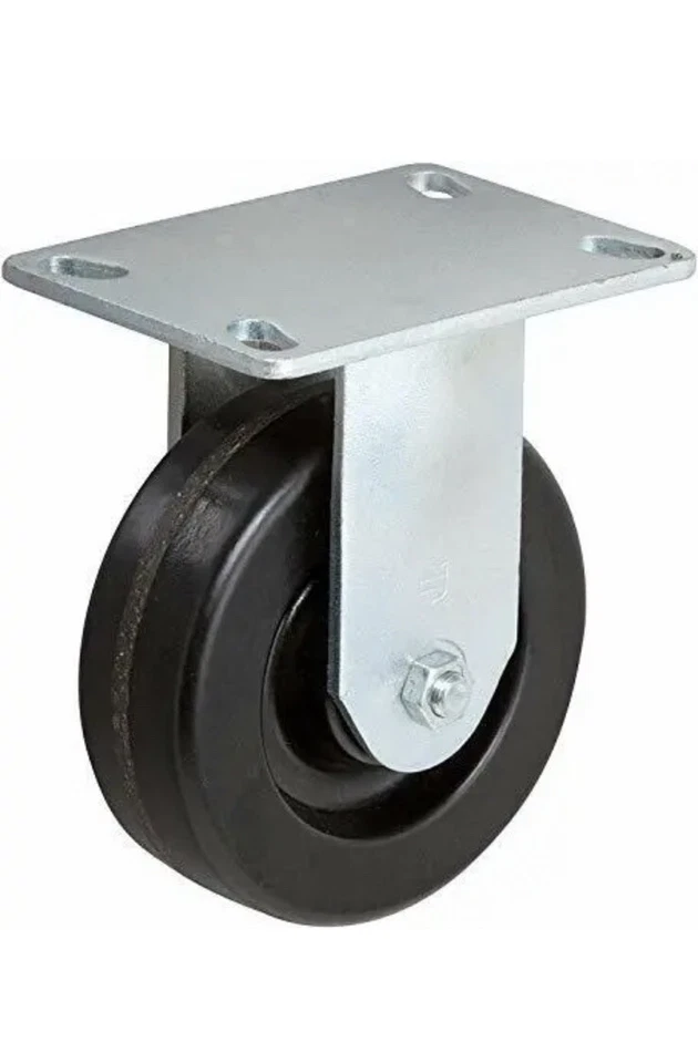 PRT 6" X 2" INCH Rigid Caster - PHENOLIC Wheel - 1,250 LBS Capacity