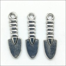 Lot 100pcs Small shovel Tibetan Silver Charms Pendants for Jewelry Making 26 7mm