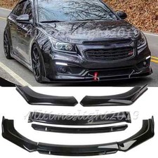 For Chevrolet Cruze 2011-2019 Gloss Black Front Bumper Splitter Spoiler Chin Lip