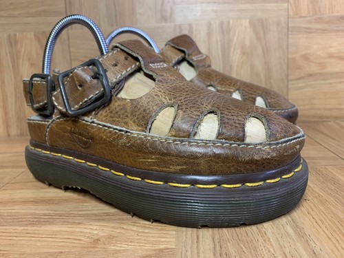 Raro 🔥 Dr Martens Hecho en Inglaterra Sandalias Plataforma De Aire Talla 5  para Hombre US Brown BASILL | eBay