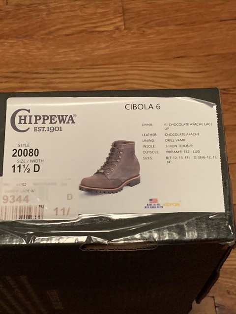 chippewa cibola 6 steel toe