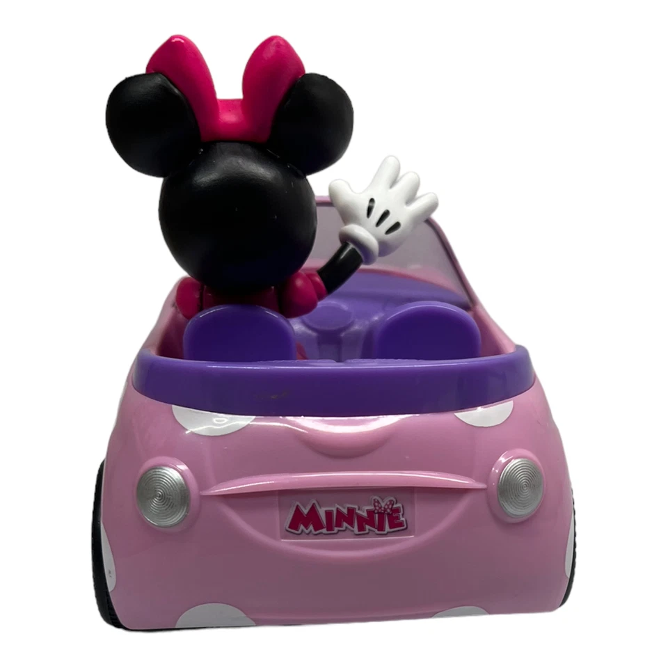 Розовый родстер Disney Minnie Mouse радиоуправляемый автомобиль с пультом дистанционного управления игрушки Jada 97161 - Изображение 3 из 4