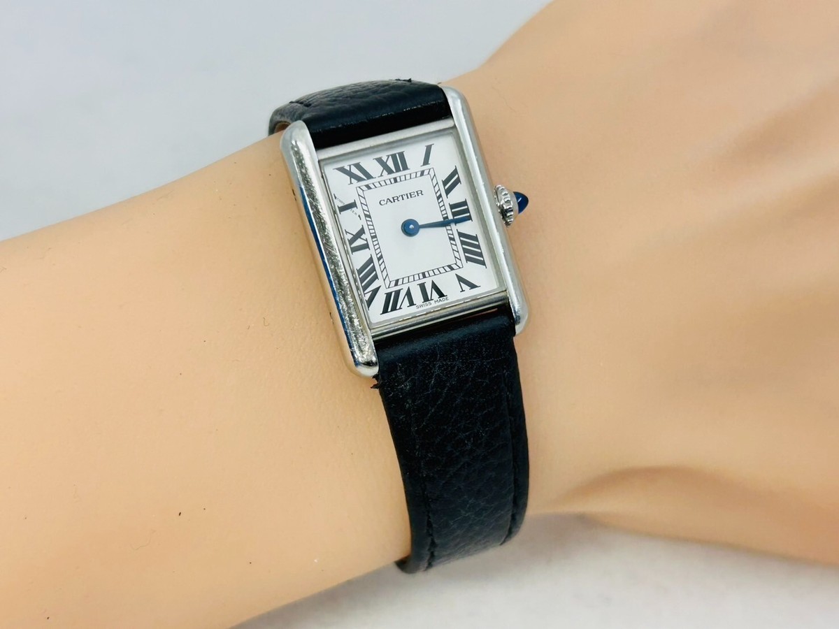Cartier Tank Must WSTA0042 4322 SM White Quartz Womens Excellent