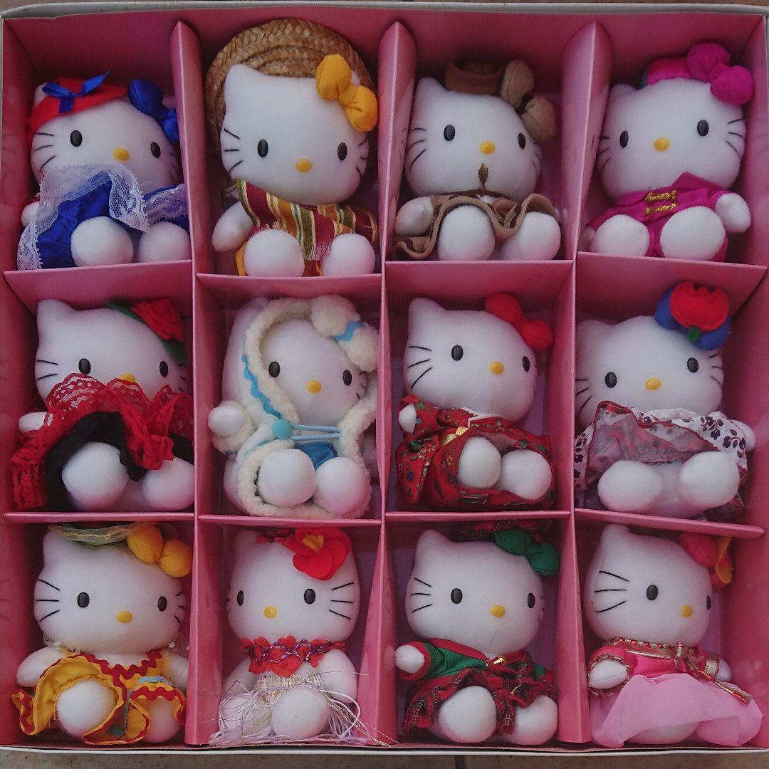 Hello kitty of the World Sanrio Plush dolls 12 Countries Set Vintage JP FS  Rera