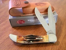 CASE XX 3574 FOLDING HUNTER KNIFE 6.5 BURNT BONETSAG 5 1/4" CLOSED 6.5265 SS