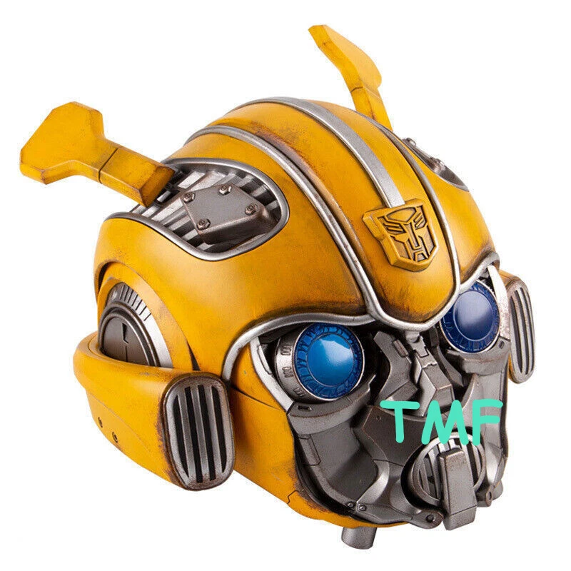 Killerbody 1:1 Transformer Bumblebee Sprachsteuerung Helm Maske tragbar mit Base  - Bild 3 von 4