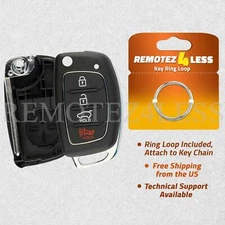 4 Buttons Remote Car Key Fob Shell Case for 2013-2014 HYUNDAI Santa Fe (ix45)