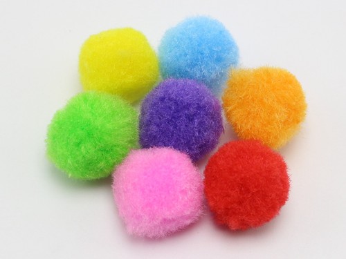 Mixed Color Soft Fluffy Pom Poms for Kids DIY Crafts Pompoms Ball Pick Your Size - Picture 12 of 19
