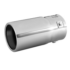 Car Muffler Tip Exhaust Pipe Stainless Steel Chrome Effect Fit 1.75-2.5 Inch Car Muffler Tip Exhaust Pipe Stainless Steel Chrome Effect Fit 1.75-2.5 Inch