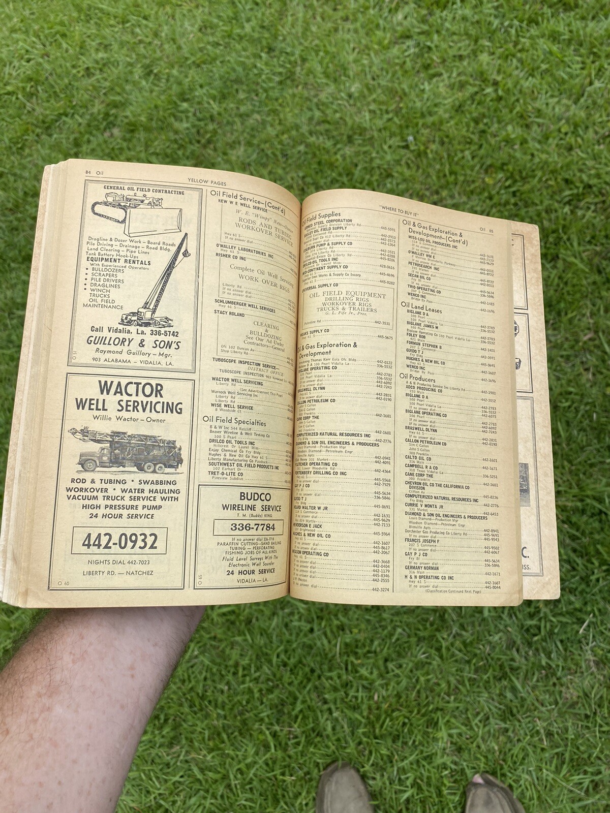 VINTAGE NICE 1968 ADVERTISING NATCHEZ MISSISSIPPI TELEPHONE DIRECTORY