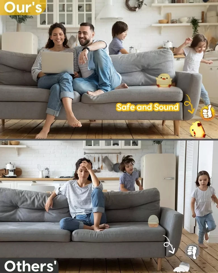 Ente Nachtlicht Niedliche Entenlampe Silikon Dimmbar Kinderzimmer Nachtlicht - Bild 3 von 4