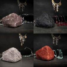 4 Pack Elegant Lace Face Masks for her- Black, Nude, Plum, Orange Free Filters