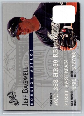  1995 Studio Baseball #2 Jeff Bagwell - Houston Astros 