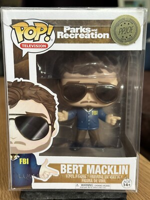 Funko Pop! Parks & Recreation Bert Macklin (FBI) #503 Neu in OVP nie geöffnet!