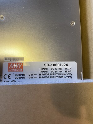 電源ユニット MEAN WELL DC/DC CONVERTER 24V 960W Mean Well SD-1000L-24 DC-DC Converter 960W Number of Outputs: 1 x