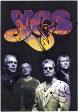 YES Band, FULLY SIGNED Chris Squire Steve Howe Alan White Jon Anderson AUTOGRAPH