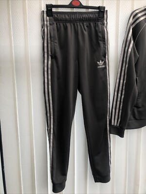 Boys Grey Adidas Tracksuit Age 11-12 UK