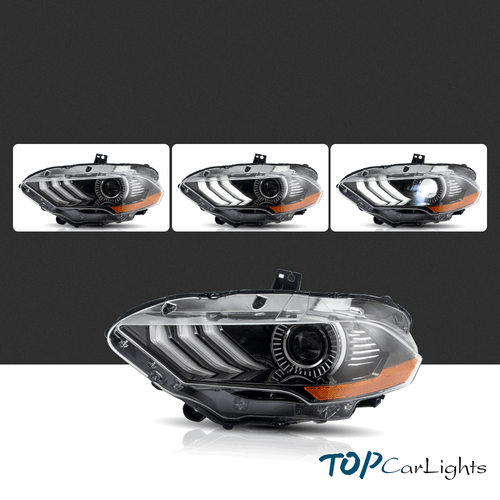 Faro LED completo para Ford Mustang 2018-2021 izquierdo/lado del conductor DRL luces delanteras - Imagen 2 de 12