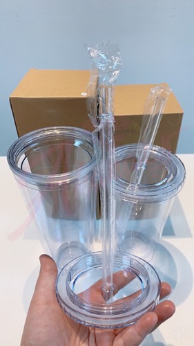 16oz - 24oz weicher klarer Becher | klarer Becher mit Stroh | in loser Schüttung | schnell USA - Bild 6 von 8