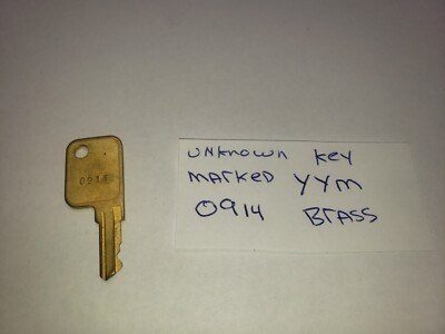 Brass Key MARKED YYM 0914 UNKNOWN 