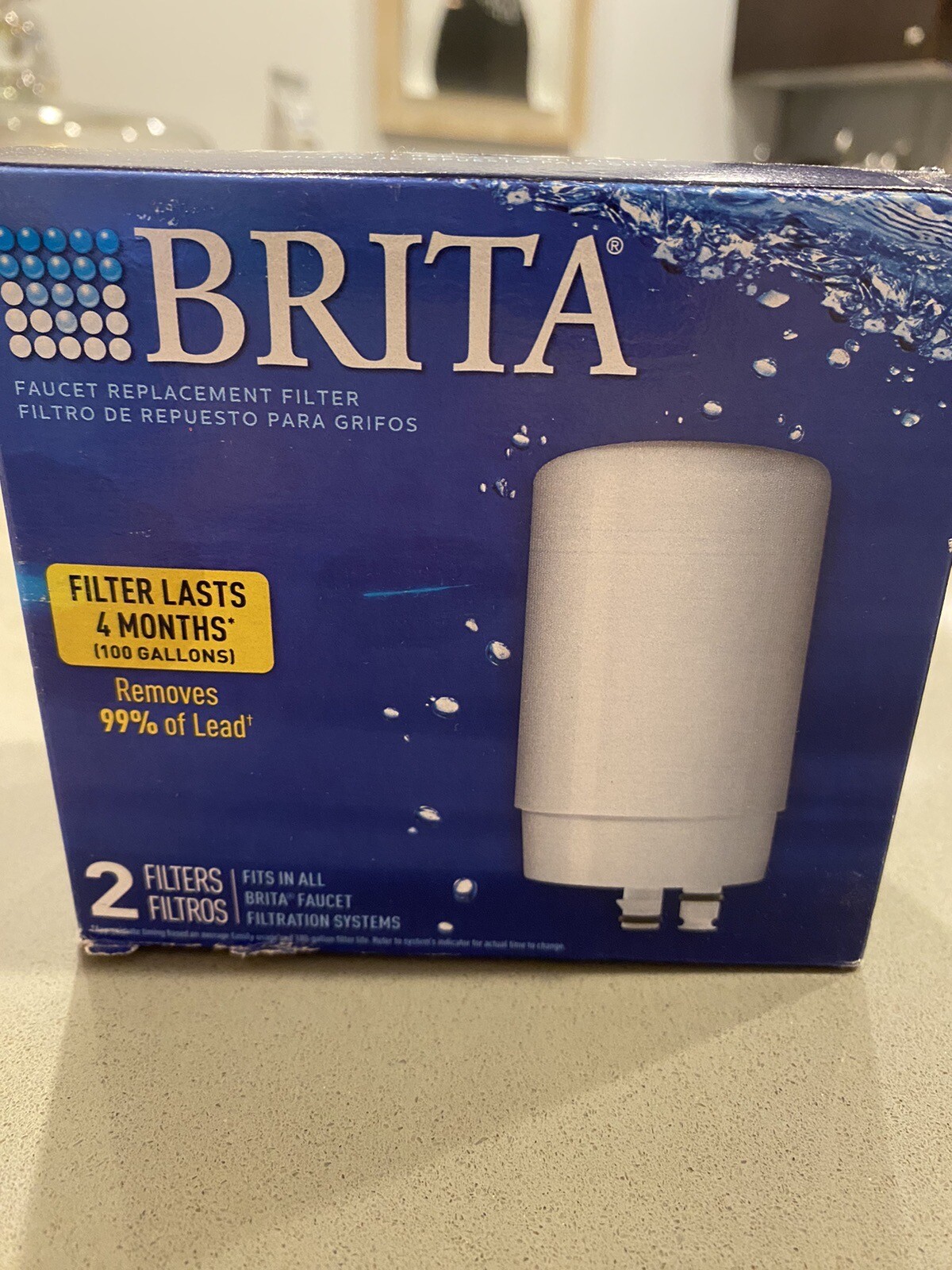 Faucet Filter Replacement For Brita FR200 Faucet Filter 2 Pack NIB