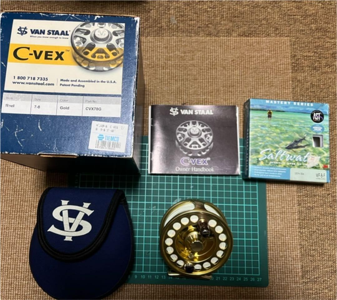 VAN STAAL C-VEX fly reel 7/8 GOLD rare USED JP | eBay VAN STAAL C-VEX fly reel 7/8 GOLD rare USED JP | eBay