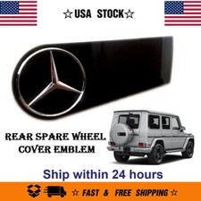 Chrome Black Spare Wheel Tire Cover Badge For...