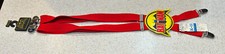 BATMAN Suspenders c1989 -- Original Packaging -- Red / Bat Symbol Vintage