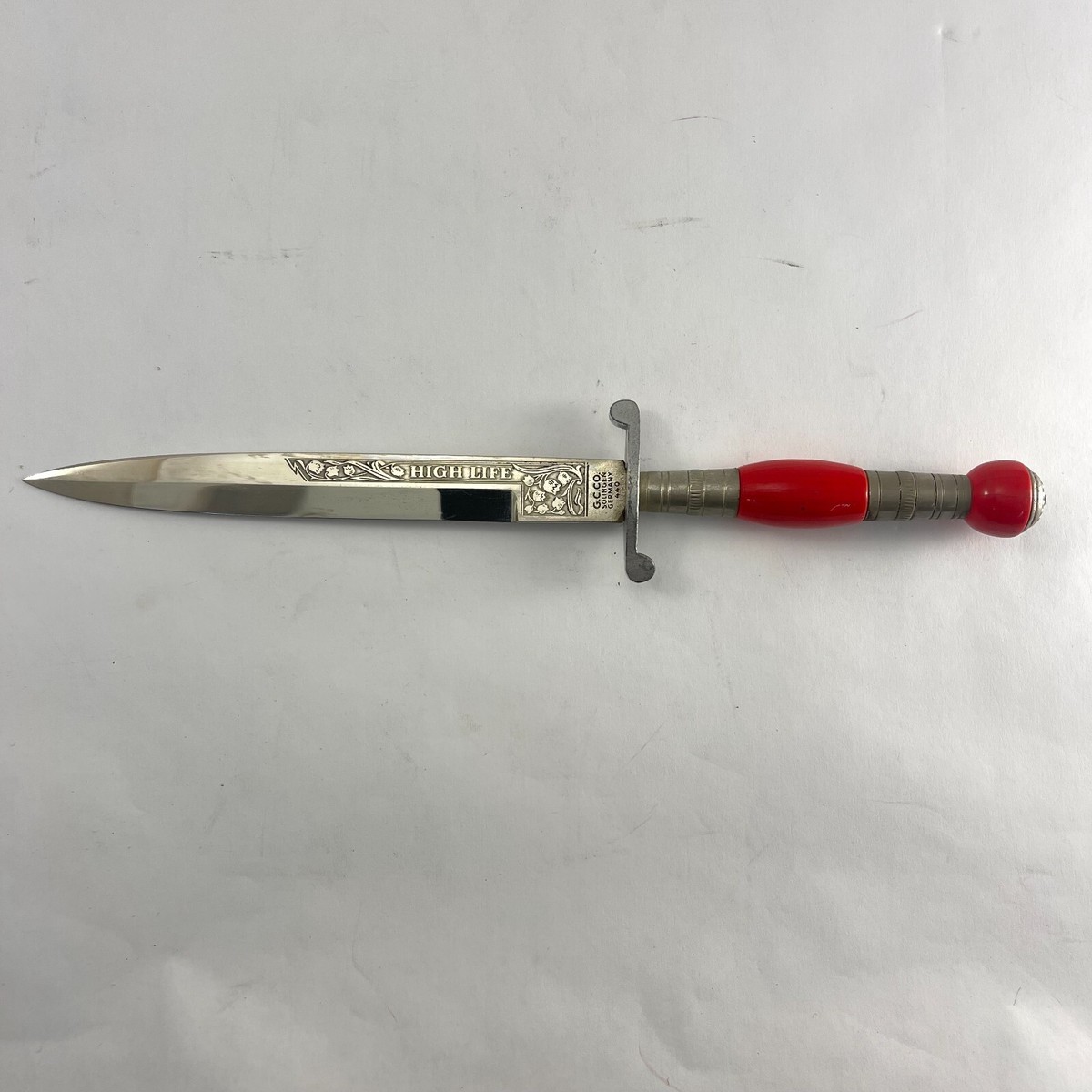 Vintage G.C. Co SOLIGEN Germany 440 High Life Fixed Blade Knife